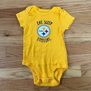 NFL Pittsburgh Steelers Yellow Baby Onesie Sz 18 months